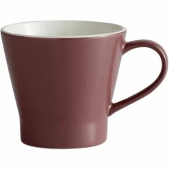 World Tableware ENG-12-M Englewood 10.75 Oz. Matte Mulberry Porcelain Mug - 36/Case