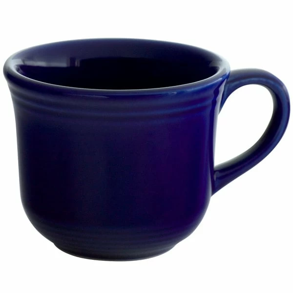 Tuxton CCF-0702 Concentrix 8 Oz. Cobalt Round China Cup - 24/Case 2 Tuxton CCF-0702 Concentrix 8 Oz. Cobalt Round China Cup - 24/Case - Image 2