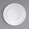 Oneida Eclipse By 1880 Hospitality F1100000149 10 1/4" Embossed Bone China Mid Rim Plate - 12/Case