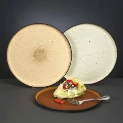 World Tableware STW-10 Los Ranchos 10 3/4" White Speckled Stone Tray - 12/Case -Rak Porcelain shop 1916852