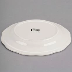 Acopa 9" Ivory (American White) Scalloped Edge Stoneware Plate - 24/Case 6 Acopa 9" Ivory (American White) Scalloped Edge Stoneware Plate - 24/Case -Rak Porcelain shop 1921471