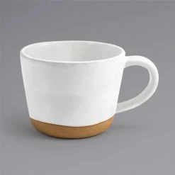 Front Of The House DMU026WHP23 Artefact 11 Oz. White Porcelain Mug - 12/Case