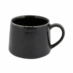 Front Of The House DCS058BKP23 Kiln 3 Oz. Pepper Porcelain Cup - 12/Case