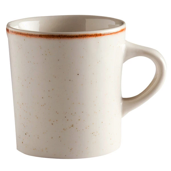 Corona By GET Enterprises PP1605726424 Artisan 11 Oz. Beige Porcelain Mug - 24/Case 1 Corona By GET Enterprises PP1605726424 Artisan 11 Oz. Beige Porcelain Mug - 24/Case