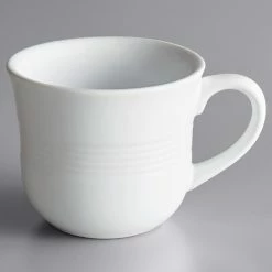 Acopa Capri 8 Oz. Coconut White Stoneware Cup - 12/Pack -Rak Porcelain shop 1960987