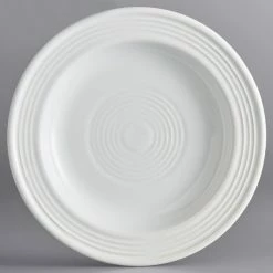 Acopa Capri 6 1/8" Coconut White Stoneware Plate - 24/Case -Rak Porcelain shop 1961405