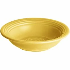 Acopa Capri 4.5 Oz. Citrus Yellow Stoneware Fruit Bowl / Monkey Dish - 12/Pack -Rak Porcelain shop 1963788