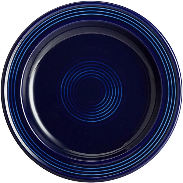 Acopa Capri 7" Deep Sea Cobalt Stoneware Plate - 24/Case 2 Acopa Capri 7" Deep Sea Cobalt Stoneware Plate - 24/Case - Image 2