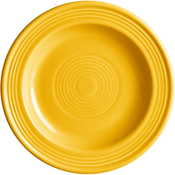 Acopa Capri 6 1/8" Mango Orange Stoneware Plate - 24/Case 2 Acopa Capri 6 1/8" Mango Orange Stoneware Plate - 24/Case - Image 2