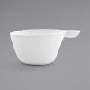 Front Of The House DCS039WHP23 Harmony 10 Oz. Bright White Porcelain Cup - 12/Case