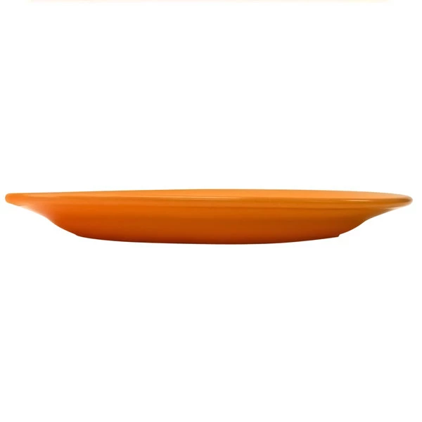 International Tableware CA-13-O Cancun 11 1/2" X 8 1/4" Orange Stoneware Wide Rim Platter - 12/Case 2 International Tableware CA-13-O Cancun 11 1/2" X 8 1/4" Orange Stoneware Wide Rim Platter - 12/Case - Image 2