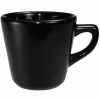 International Tableware CA-1-B Cancun 7 Oz. Black Stoneware Tall Cup - 36/Case