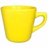 International Tableware CA-1-Y Cancun 7 Oz. Yellow Stoneware Tall Cup - 36/Case