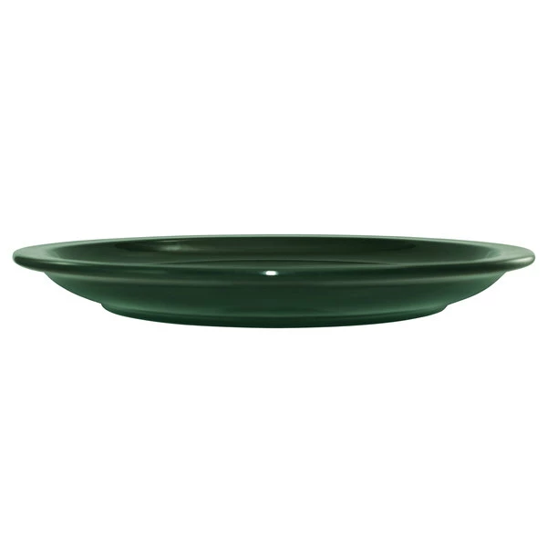 International Tableware CAN-8-G Cancun 9" Green Stoneware Rolled Edge Narrow Rim Plate - 24/Case 2 International Tableware CAN-8-G Cancun 9" Green Stoneware Rolled Edge Narrow Rim Plate - 24/Case - Image 2
