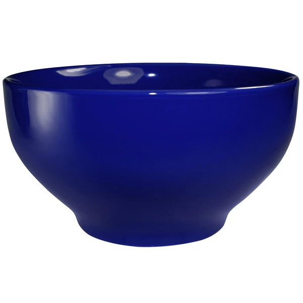 International Tableware CA-44-CB Cancun 44 Oz. Cobalt Blue Stoneware Footed Bowl - 12/Case 1 International Tableware CA-44-CB Cancun 44 Oz. Cobalt Blue Stoneware Footed Bowl - 12/Case