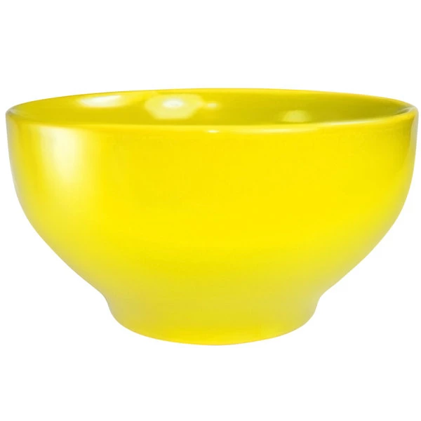 International Tableware CA-44-Y Cancun 44 Oz. Yellow Stoneware Footed Bowl - 12/Case 1 International Tableware CA-44-Y Cancun 44 Oz. Yellow Stoneware Footed Bowl - 12/Case