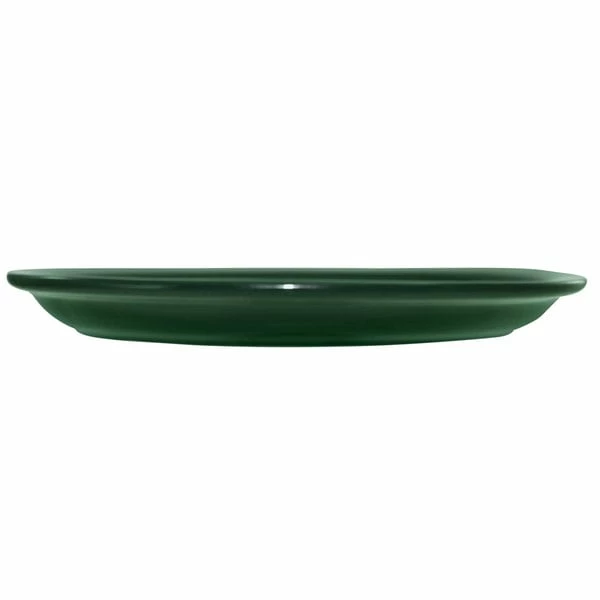 International Tableware CAN-14-G Cancun 13 1/4" X 10 3/8" Green Stoneware Narrow Rim Platter - 12/Case 2 International Tableware CAN-14-G Cancun 13 1/4" X 10 3/8" Green Stoneware Narrow Rim Platter - 12/Case - Image 2