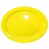 International Tableware CAN-12-Y Cancun 9 3/4" X 7 1/2" Yellow Stoneware Narrow Rim Platter - 24/Case