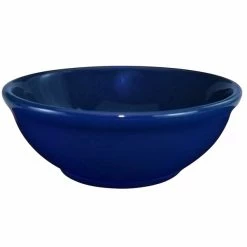 International Tableware CA-15-CB Cancun 13 Oz. Cobalt Blue Stoneware Nappie / Oatmeal Bowl - 36/Case