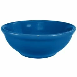 International Tableware CA-15-LB Cancun 13 Oz. Light Blue Stoneware Nappie / Oatmeal Bowl - 36/Case