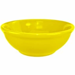 International Tableware CA-15-Y Cancun 13 Oz. Yellow Stoneware Nappie / Oatmeal Bowl - 36/Case