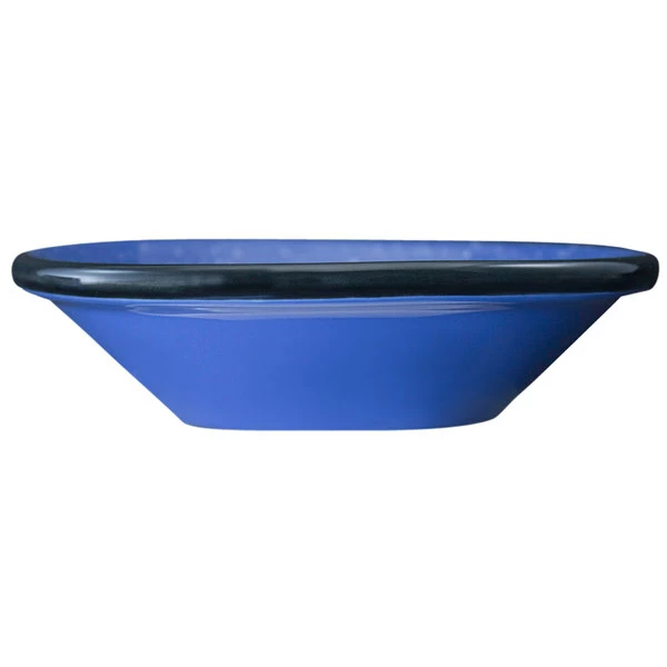 International Tableware CF-11 Campfire 5 Oz. Speckle Ocean Blue Rolled Edge Stoneware Fruit Bowl - 36/Case 1 International Tableware CF-11 Campfire 5 Oz. Speckle Ocean Blue Rolled Edge Stoneware Fruit Bowl - 36/Case