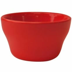 International Tableware CA-4-CR Cancun 7.25 Oz. Crimson Red Stoneware Bouillon - 36/Case