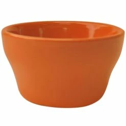 International Tableware CA-4-O Cancun 7.25 Oz. Orange Stoneware Bouillon - 36/Case