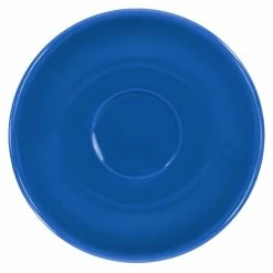 International Tableware CA-36-LB Cancun 5 1/8" Light Blue Stoneware A.D. Saucer - 36/Case