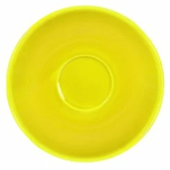 International Tableware CA-36-Y Cancun 5 1/8" Yellow Stoneware A.D. Saucer - 36/Case