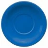 International Tableware CAN-2-LB Cancun 5 1/2" Light Blue Stoneware Narrow Rim Saucer - 36/Case