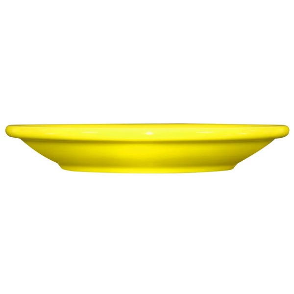 International Tableware CAN-2-Y Cancun 5 1/2" Yellow Stoneware Narrow Rim Saucer - 36/Case 2 International Tableware CAN-2-Y Cancun 5 1/2" Yellow Stoneware Narrow Rim Saucer - 36/Case - Image 2