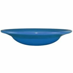 International Tableware CA-3-LB Cancun 10 Oz. Light Blue Stoneware Deep Rim Soup Bowl - 24/Case