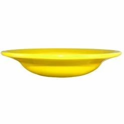 International Tableware CA-3-Y Cancun 10 Oz. Yellow Stoneware Deep Rim Soup Bowl - 24/Case
