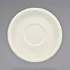 International Tableware 81376-01S Bistro 6 1/4" Ivory (American White) Stoneware Saucer - 36/Case