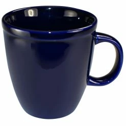International Tableware 81950-04 Cancun 17 Oz. Cobalt Blue Stoneware Mocha Mug - 36/Case
