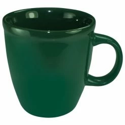 International Tableware 81950-67 Cancun 17 Oz. Green Stoneware Mocha Mug - 36/Case