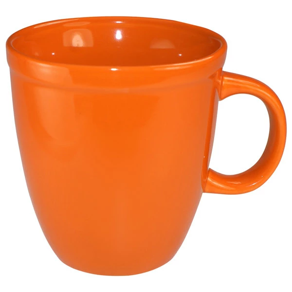 International Tableware 81950-210 Cancun 17 Oz. Orange Stoneware Mocha Mug - 36/Case 1 International Tableware 81950-210 Cancun 17 Oz. Orange Stoneware Mocha Mug - 36/Case