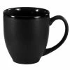 International Tableware 81376-05/05MF-05C Hilo 14 Oz. Black In / Black Out Stoneware Bistro Cup - 12/Case