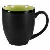 International Tableware 81376-2902/05MF-05C Hilo 14 Oz. Rye Green In / Black Out Stoneware Bistro Cup - 12/Case