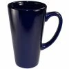 International Tableware 867-04 Cancun 16 Oz. Cobalt Blue Stoneware Funnel Cup - 24/Case