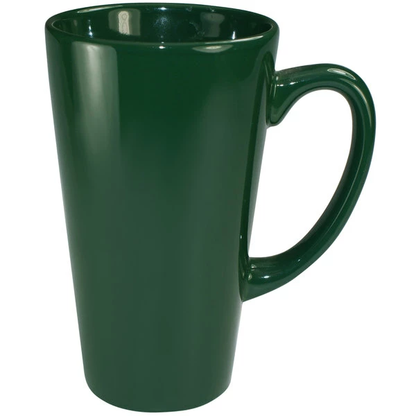 International Tableware 867-67 Cancun 16 Oz. Green Stoneware Funnel Cup - 24/Case 1 International Tableware 867-67 Cancun 16 Oz. Green Stoneware Funnel Cup - 24/Case