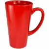 International Tableware 867-2194 Cancun 16 Oz. Crimson Red Stoneware Funnel Cup - 24/Case