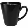 International Tableware 839-05 Cancun 12 Oz. Black Stoneware Funnel Cup - 36/Case