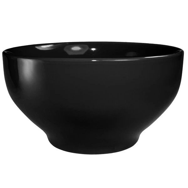 International Tableware CA-43-B Cancun 16 Oz. Black Stoneware Footed Bowl - 24/Case 1 International Tableware CA-43-B Cancun 16 Oz. Black Stoneware Footed Bowl - 24/Case