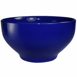 International Tableware CA-43-CB Cancun 16 Oz. Cobalt Blue Stoneware Footed Bowl - 24/Case