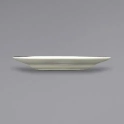 International Tableware FL-16GF Florentine 10" Gold Rim Ivory (American White) Stoneware Plate - 12/Case -Rak Porcelain shop 1979794