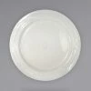 International Tableware NP-7 Newport 7 1/4" Ivory (American White) Embossed Stoneware Plate - 36/Case