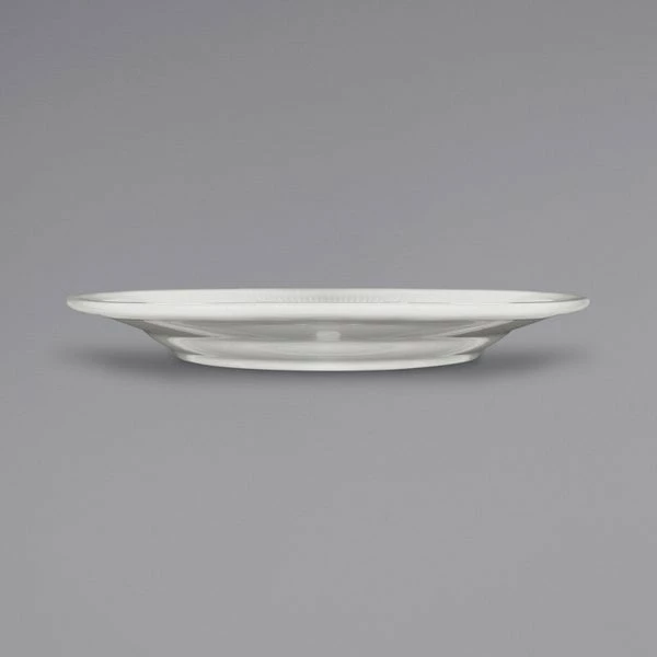 International Tableware AT-7 Athena 7" Ivory (American White) Wide Rim Rolled Edge Plate - 36/Case 2 International Tableware AT-7 Athena 7" Ivory (American White) Wide Rim Rolled Edge Plate - 36/Case - Image 2