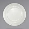 International Tableware AT-8 Athena 9 1/2" Ivory (American White) Wide Rim Rolled Edge Plate - 24/Case